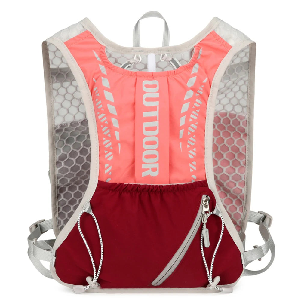 Hydration Running Vest Breathable Lightweight Running Vest Reflective Outdoors Hydration Pack for Hiking Trail Running