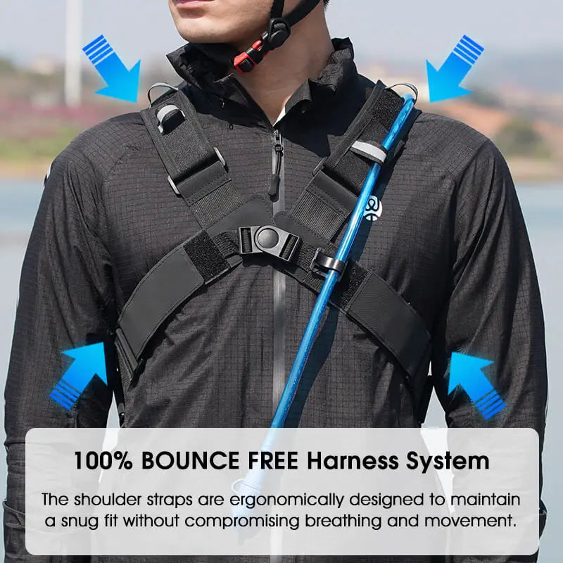 WEST BIKING 10L Ultralight Cycling Backpack Ergonomic Strap MTB Road Bicycle Bag With Water Bag Outdoor Hiking Climbing Bag