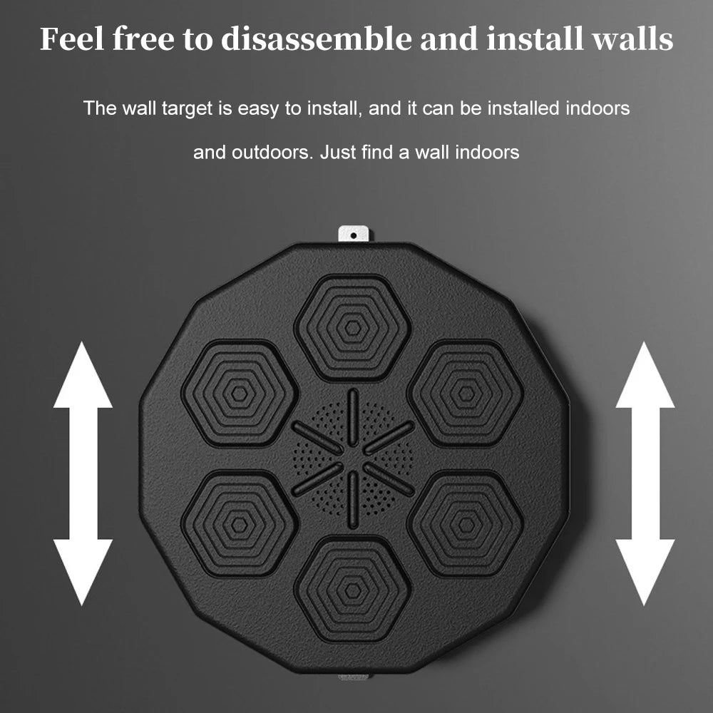 Intelligent Music Boxing Machine Electronic Boxing Training Wall Target Boxing Sports Agility Reaction Electronic Wall Mounted
