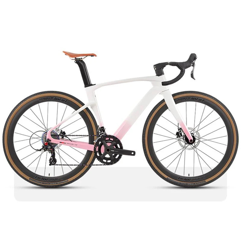 2025 Twitter Carbon Gravel Bikes 700*40C SENSAH 24 Speed Gravel Disc Bicycle With Carbon Integrated Drop Handlebar For Men Women