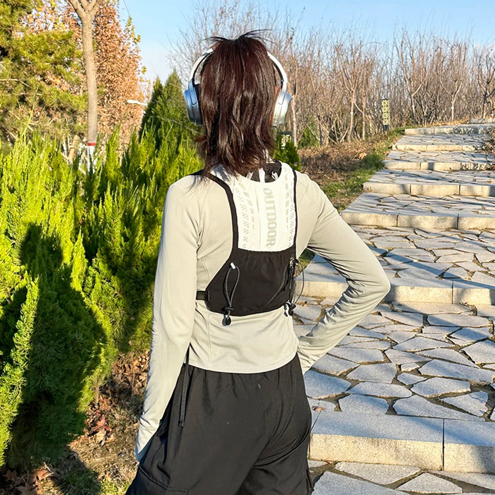Hydration Running Vest Breathable Lightweight Running Vest Reflective Outdoors Hydration Pack for Hiking Trail Running