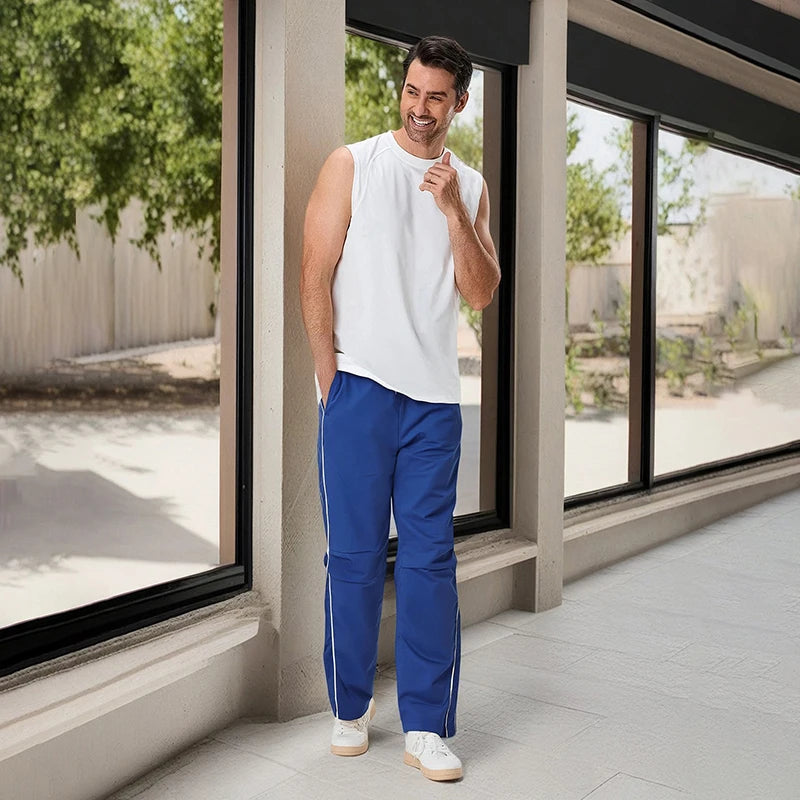 Men s Lightweight Jogger Sweatpants with Adjustable Drawstring Waistband and Side Pockets for Gym Workout