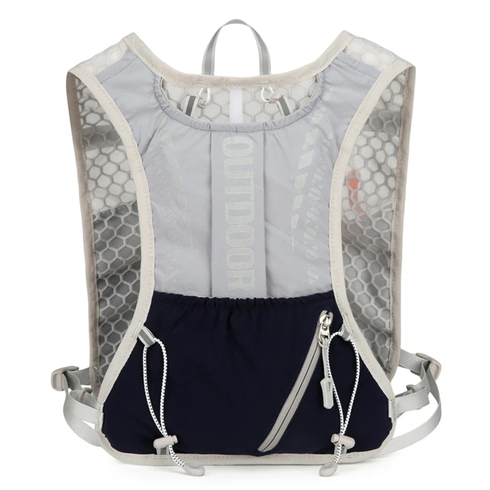 Hydration Running Vest Breathable Lightweight Running Vest Reflective Outdoors Hydration Pack for Hiking Trail Running
