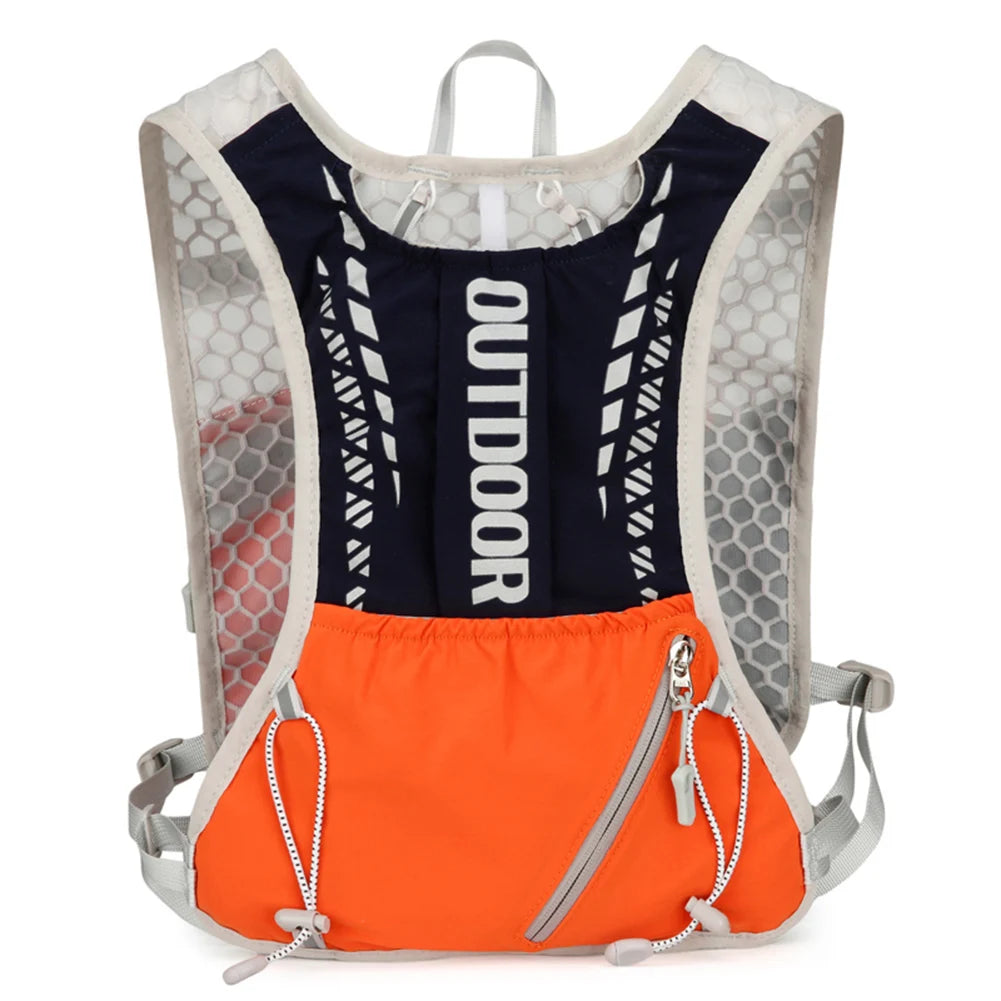 Hydration Running Vest Breathable Lightweight Running Vest Reflective Outdoors Hydration Pack for Hiking Trail Running