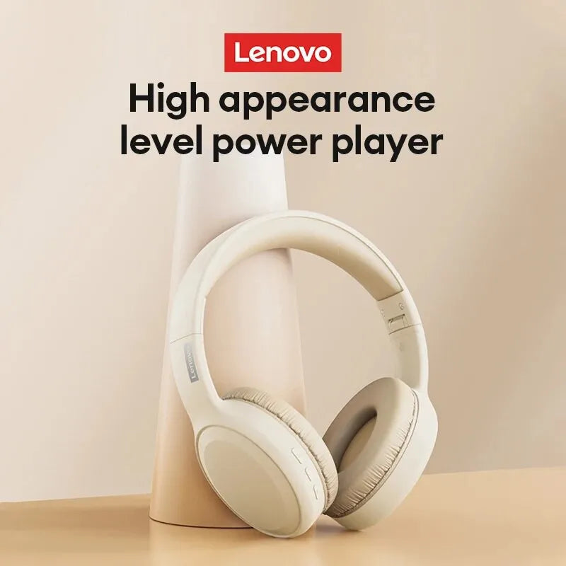 Choice Lenovo TH30 Wireless Headphones Bluetooth 5.3 Earphones Foldable Game Headset Sport Headphone with Mic Music Earbuds