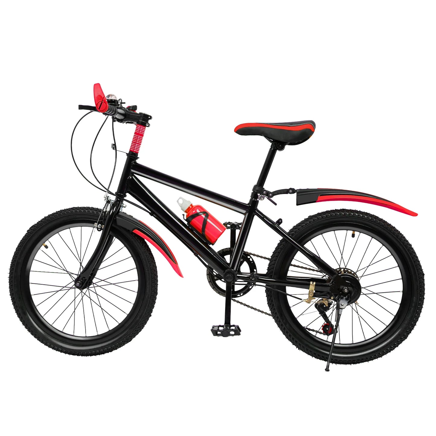 20In Mountain Bike 7 Speeds Adjustable Height Kids Bicycle for Boys, Girls MTB Children's Bicycle with Double Disc Brake