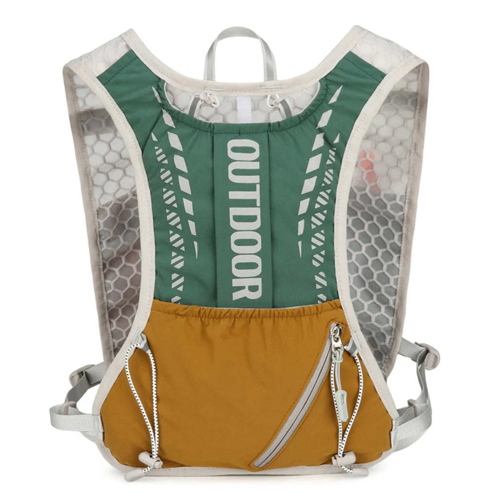 Hydration Running Vest Breathable Lightweight Running Vest Reflective Outdoors Hydration Pack for Hiking Trail Running