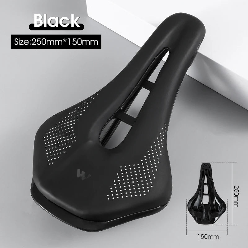 WEST BIKING Road Bike Gel Comfortable Seat PU Leather Soft Foam Filled Cushion MTB Cycling Saddle Ultralight Bicycle Parts