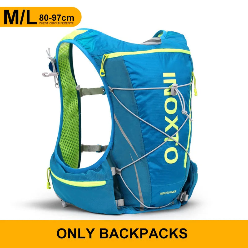 running hydrating vest backpack 8L, cycling hydrating backpack hiking marathon hydrating, with 1.5L water bag 500ml water bottle