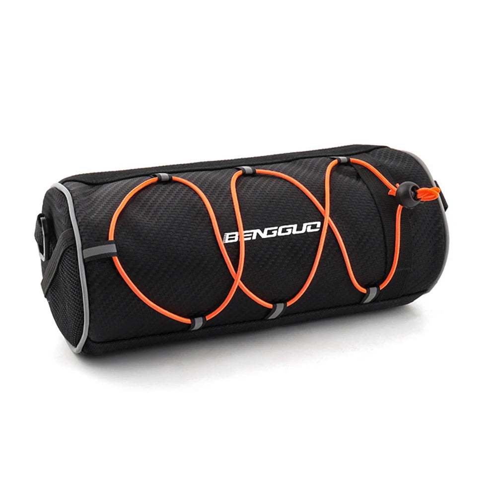 2.5L Bike Handlebar Bag Large Capacity Bicycle Frame Pannier Bag Multi-Pockets Portable Shoulder Bag Bike Accessories