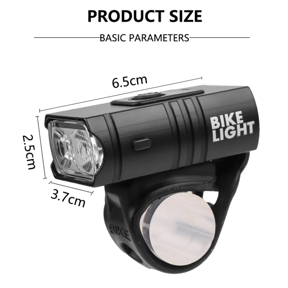 Aluminum Alloy LED Lamp 10W 800LM 6 Modes Power Display Bike Front Lamp Cycling Equipment for Night Cycling Lighting