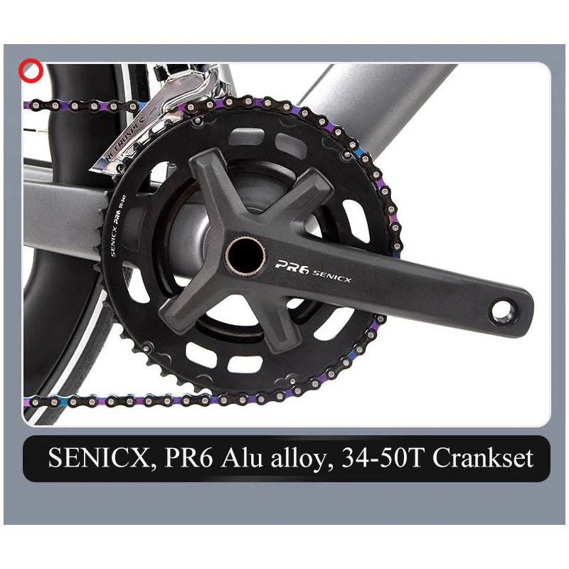 2025 Twitter Carbon Gravel Bikes 700*40C SENSAH 24 Speed Gravel Disc Bicycle With Carbon Integrated Drop Handlebar For Men Women