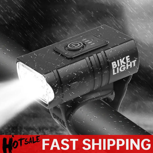 Aluminum Alloy LED Lamp 10W 800LM 6 Modes Power Display Bike Front Lamp Cycling Equipment for Night Cycling Lighting