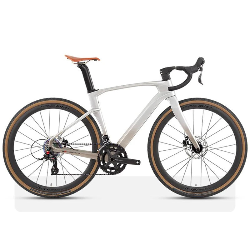 2025 Twitter Carbon Gravel Bikes 700*40C SENSAH 24 Speed Gravel Disc Bicycle With Carbon Integrated Drop Handlebar For Men Women