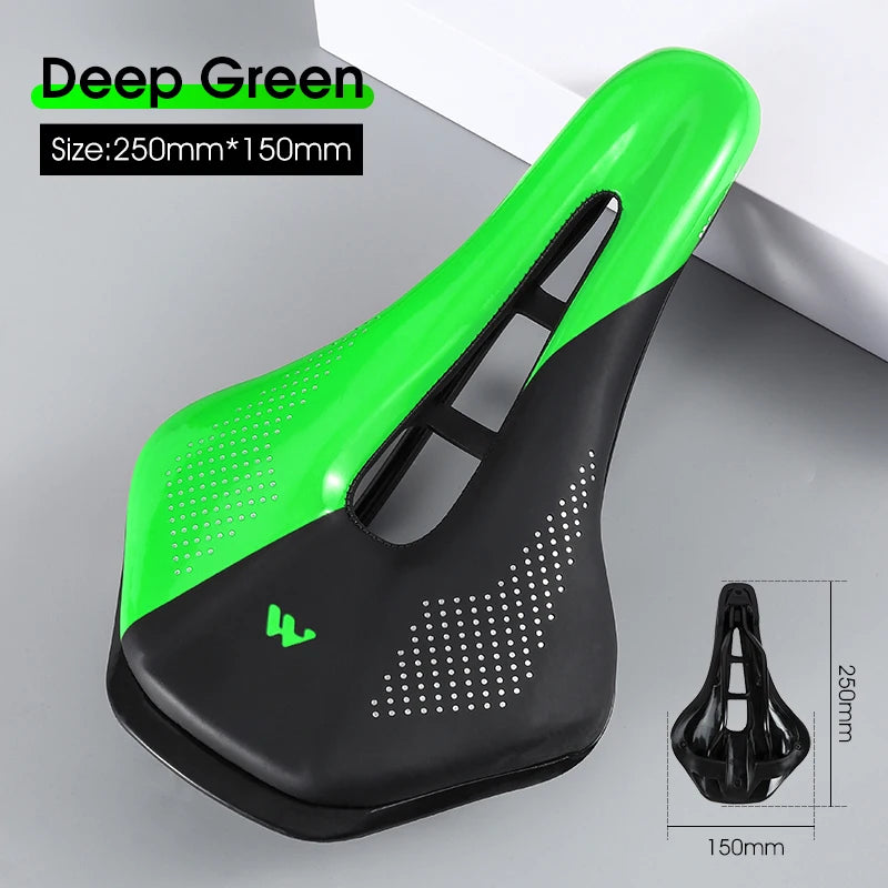 WEST BIKING Road Bike Gel Comfortable Seat PU Leather Soft Foam Filled Cushion MTB Cycling Saddle Ultralight Bicycle Parts