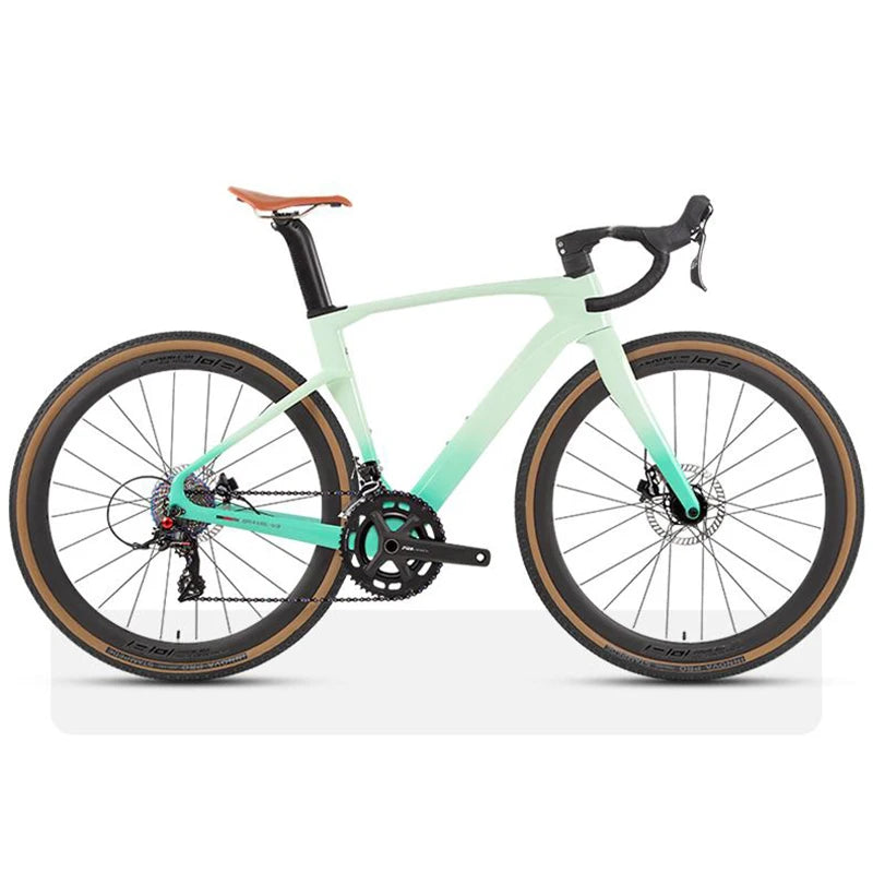 2025 Twitter Carbon Gravel Bikes 700*40C SENSAH 24 Speed Gravel Disc Bicycle With Carbon Integrated Drop Handlebar For Men Women