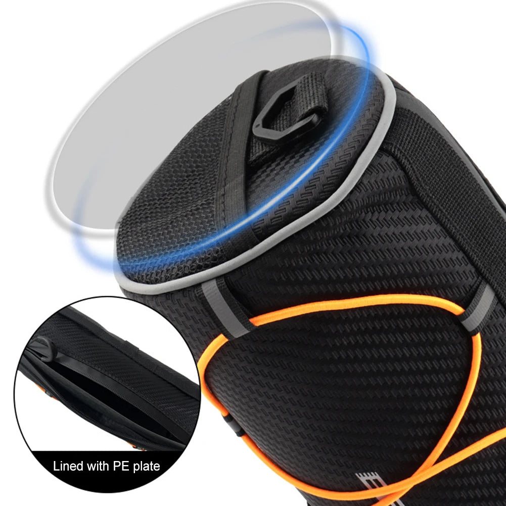 2.5L Bike Handlebar Bag Large Capacity Bicycle Frame Pannier Bag Multi-Pockets Portable Shoulder Bag Bike Accessories