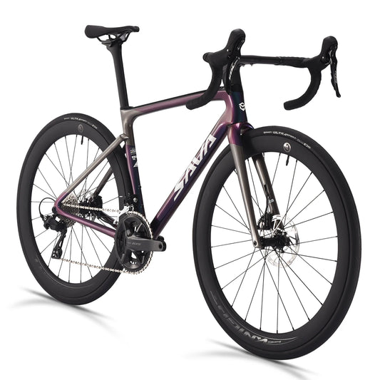 SAVA 2025NEW HAWKEYE SLR7 Carbon Fiber Road Bike with Shimano 105 DI2 R7170 Component Hydraulic Discs, Complete Adult Racing Set