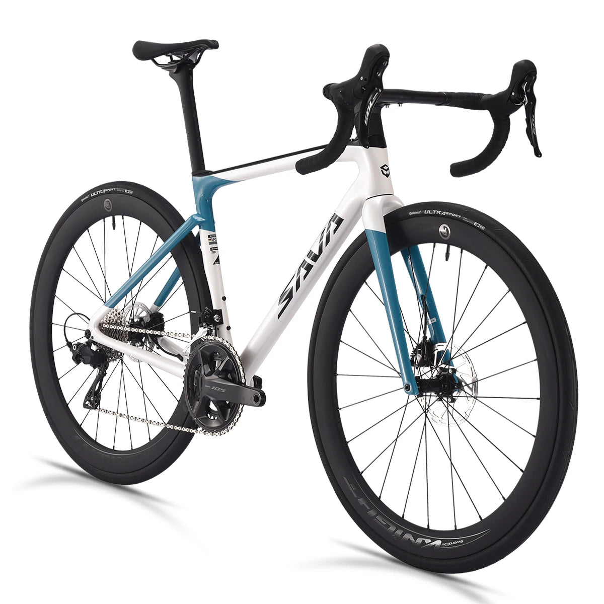 SAVA 2025NEW HAWKEYE SLR7 Carbon Fiber Road Bike with Shimano 105 DI2 R7170 Component Hydraulic Discs, Complete Adult Racing Set
